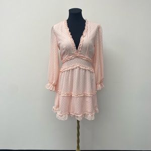 Woman’s Pink Long Sleeve Dress